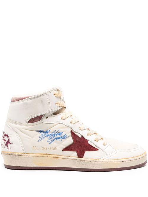 Beige burgundy white men's sneaker Golden Goose | GMF00230F00524982514